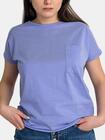 Gładki t-shirt z kieszonką
