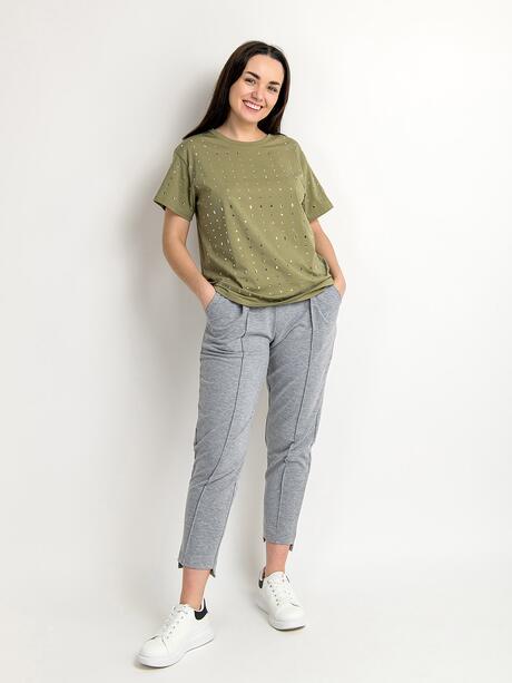 T-shirt z kryształkami