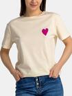 Luźny t-shirt z nadrukiem