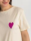 Luźny t-shirt z nadrukiem