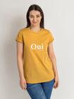 Wygodny t-shirt z nadrukiem