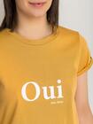 Wygodny t-shirt z nadrukiem