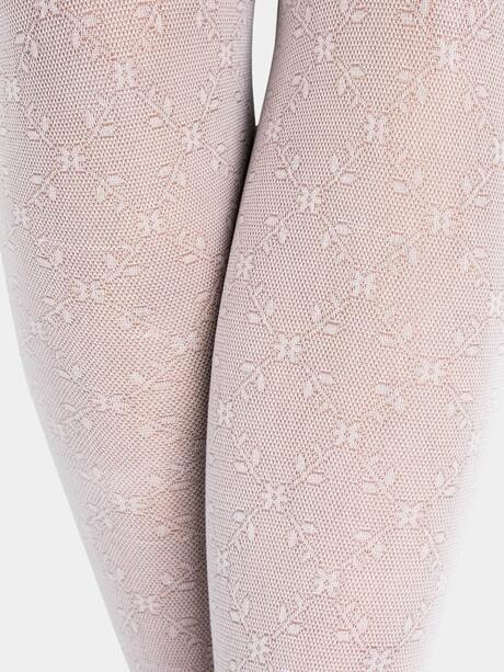 Rajstopy w kwiatowy wzór