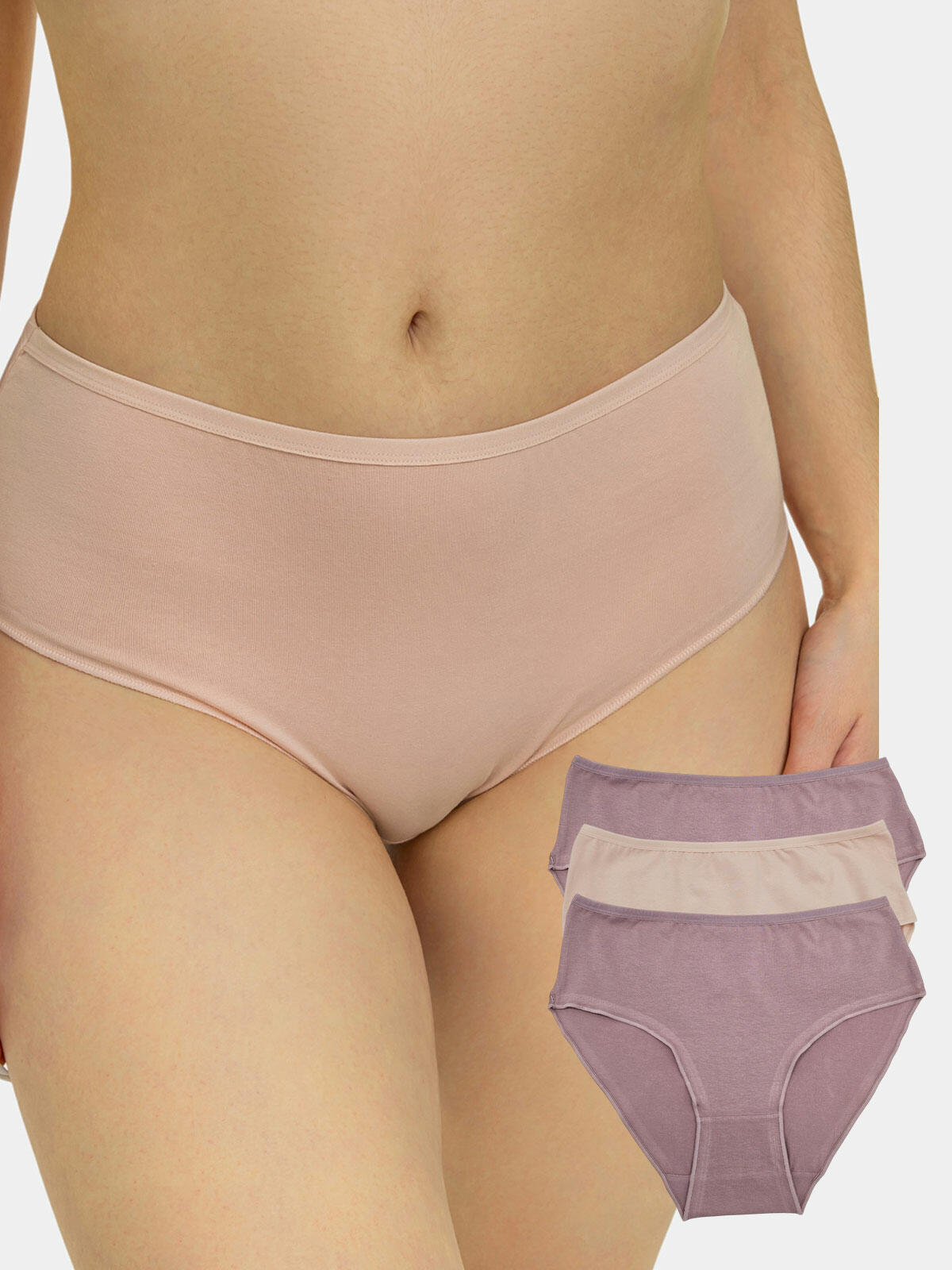 Gładkie majtki 3-pak