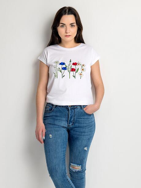 T-shirt z kwiatowym printem