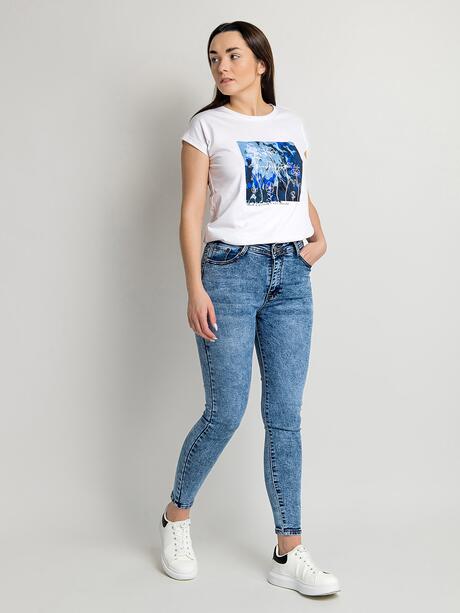 Bawełniana koszulka z nadrukiem