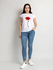 Modny t-shirt z nadrukiem