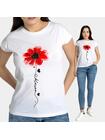Modny t-shirt z nadrukiem