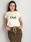 T-shirt z napisem