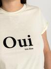 T-shirt z napisem
