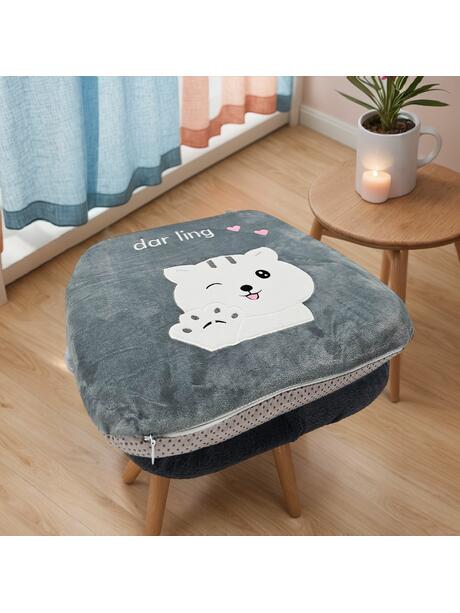 Poduszka na krzesło z kotkiem