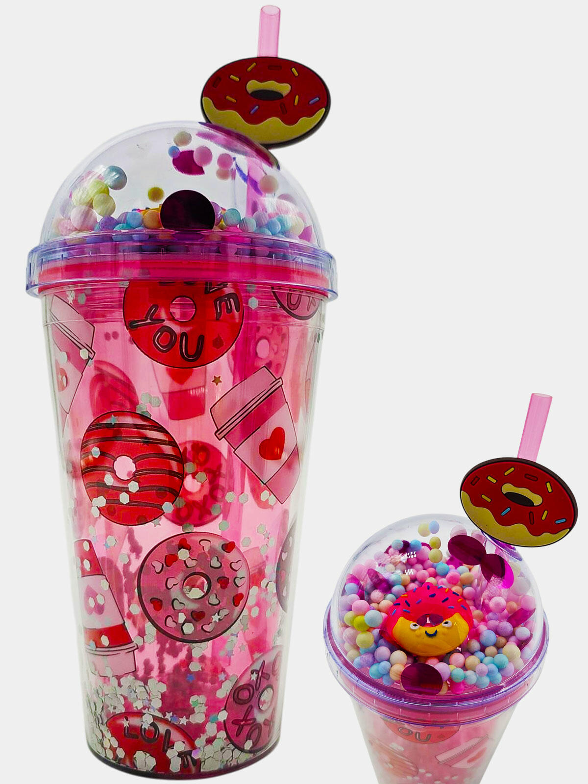 Kubek ze słomką 500 ml