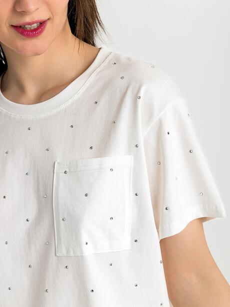 T-shirt z kieszonką