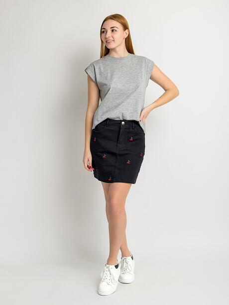 Gładka bawełniana bluzka