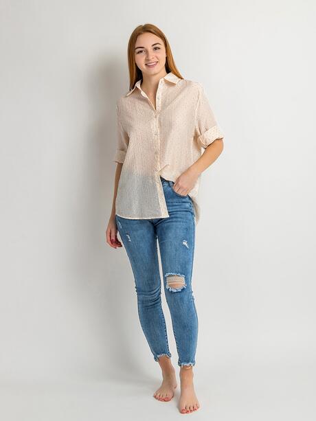 Koszula z cyrkoniami