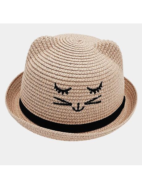 Kapelusz z kocim motywem