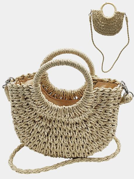 Torba koszyk pleciona