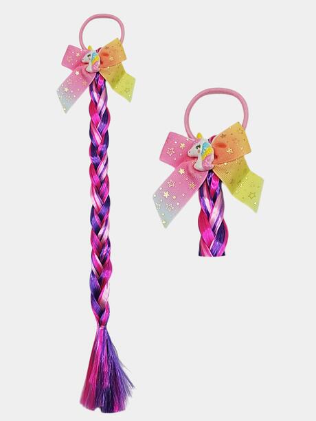 Kolorowa gumka warkoczyk