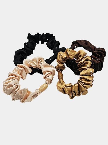 Gumki mini scrunchie 4-pak