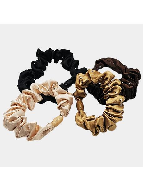 Gumki mini scrunchie 4-pak
