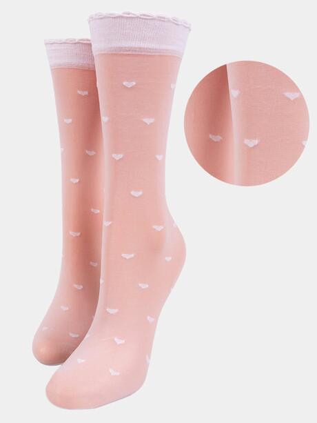 Podkolanówki w serca 20 den 2 pary
