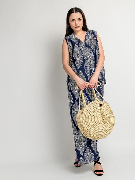 Torba pleciona słomkowa