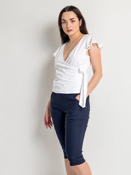 Elegancka bluzka z wiązaniem