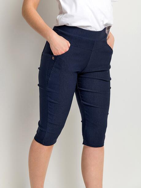 Spodnie  3/4 z wiskozą plus size