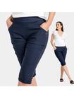 Spodnie  3/4 z wiskozą plus size