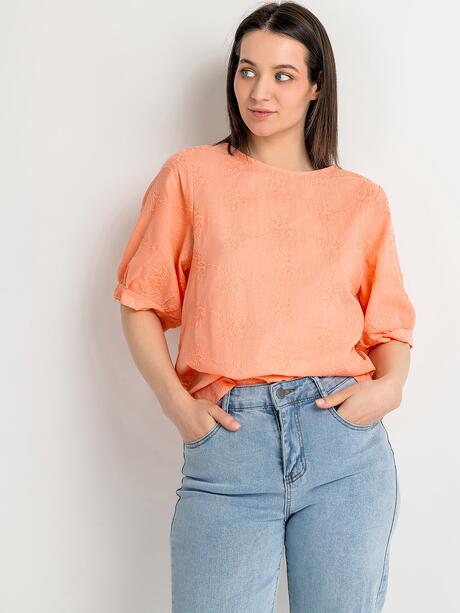 Bluzka z haftowanym wzorem