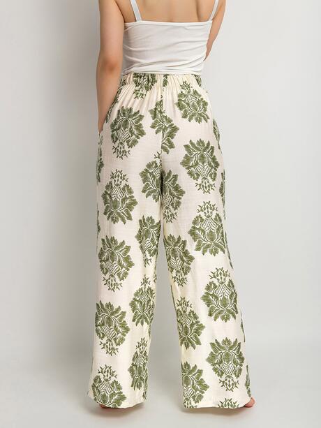 Luźne spodnie z wiskozy