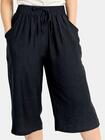 Gładkie spodnie 3/4 plus size