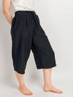 Gładkie spodnie 3/4 plus size