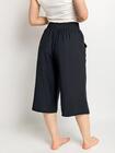 Gładkie spodnie 3/4 plus size