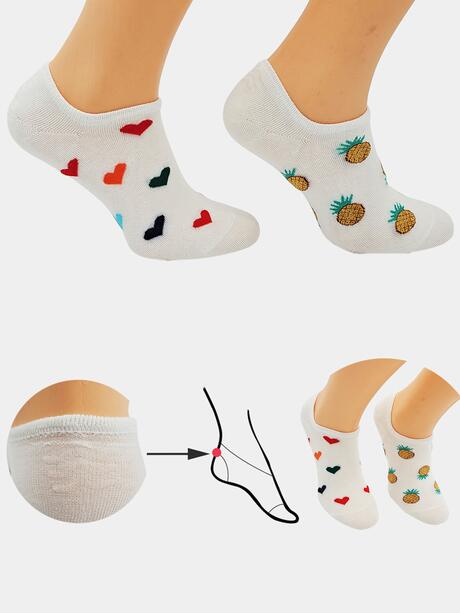 Stopki ze wzorem 2-pak 35/38