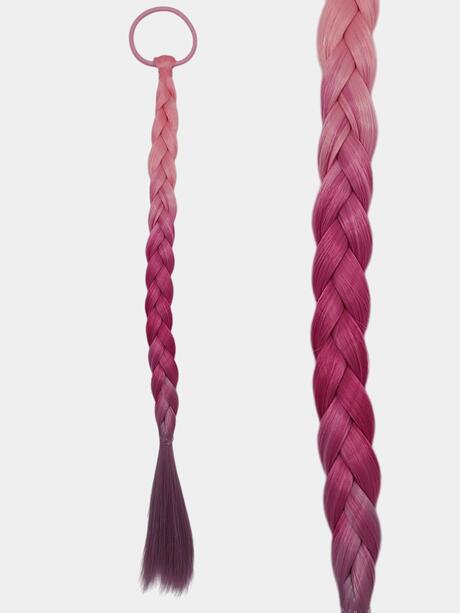 Kolorowy Warkocz na Gumce