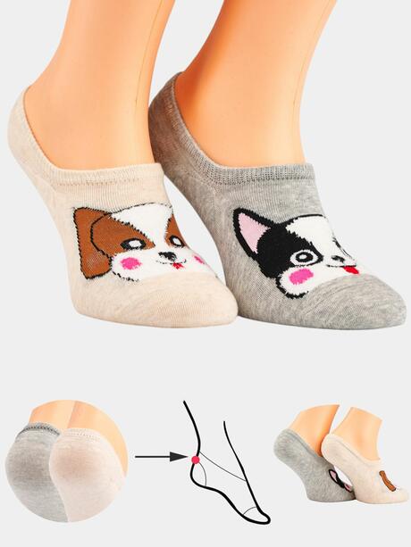 Balerinki ze zwierzątkami 2-pak 39/41