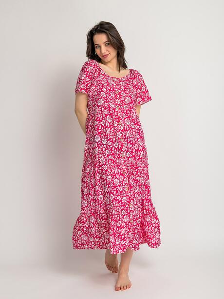 Sukienka maxi z wiskozy