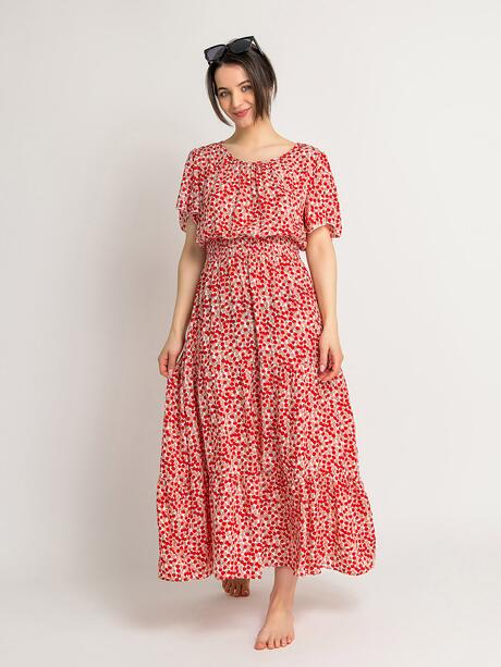 Sukienka z owocowym wzorem