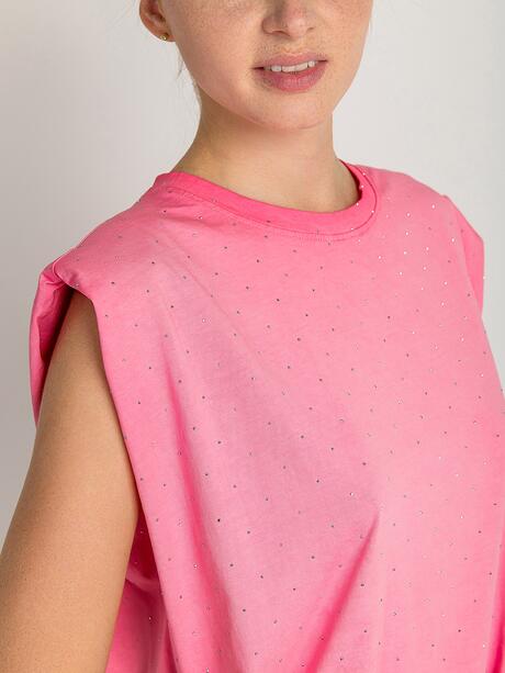 Bluzka z drobnymi cyrkoniami