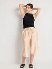 Gładkie spodnie 3/4 plus size
