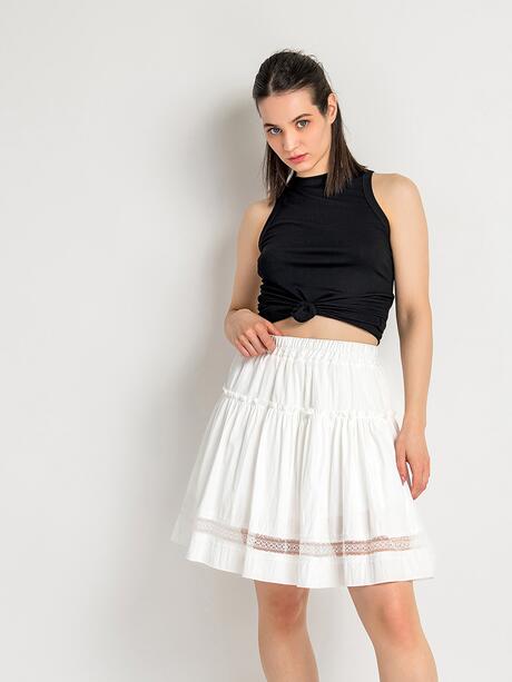 Spódniczka mini rozkloszowana