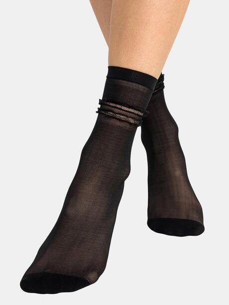 Skarpetki rajstopowe z falbanką 5-pak