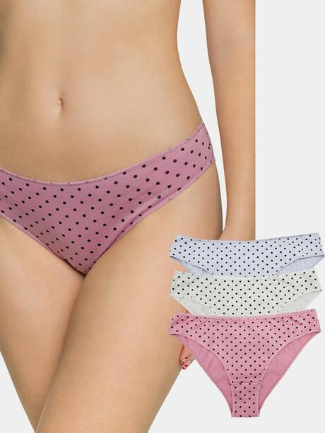 Majtki w groszki 3-pak