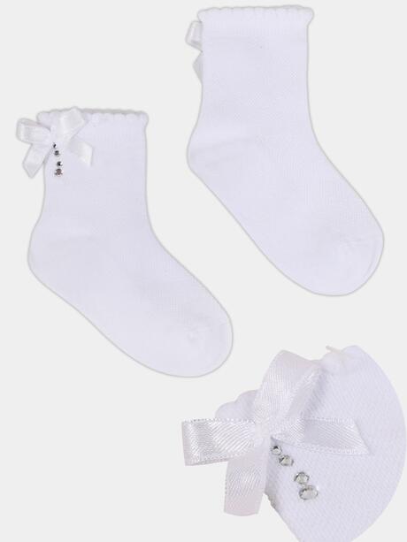 Bawełniane skarpetki z kokardką