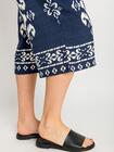 Wzorzyste spodnie 3/4 plus size