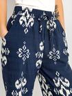 Wzorzyste spodnie 3/4 plus size