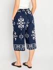 Wzorzyste spodnie 3/4 plus size