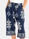 Wzorzyste spodnie 3/4 plus size