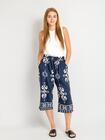 Wzorzyste spodnie 3/4 plus size